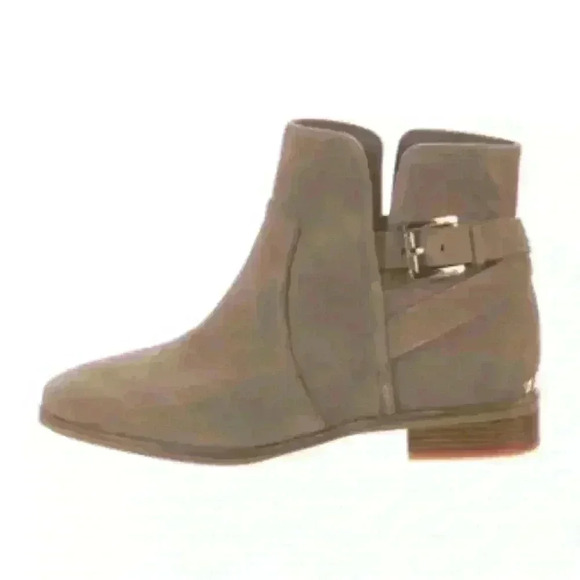 Micheal Kors Salem Luggage Brown Suede  Leather Ankle booties Boots size 9.5M - Picture 2 of 12